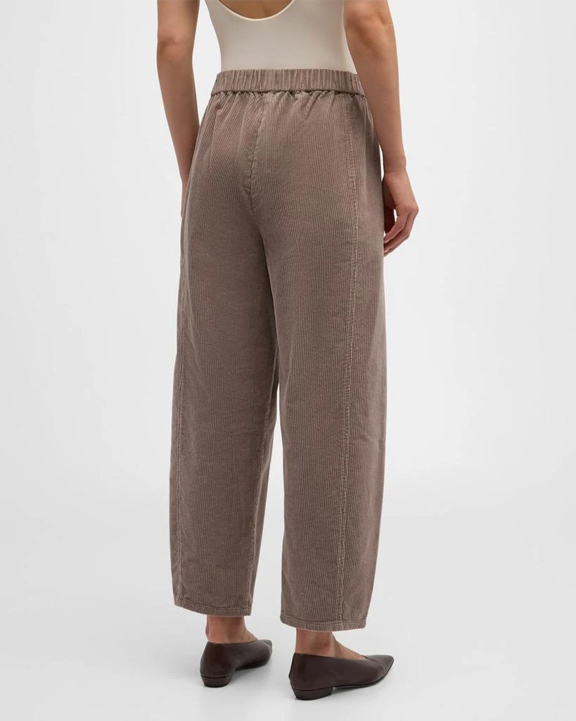 Eileen Fisher Cropped Organic Cotton Corduroy Lantern Pants 6