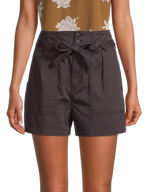 Current Elliot The Badgley Belted Waist Shorts