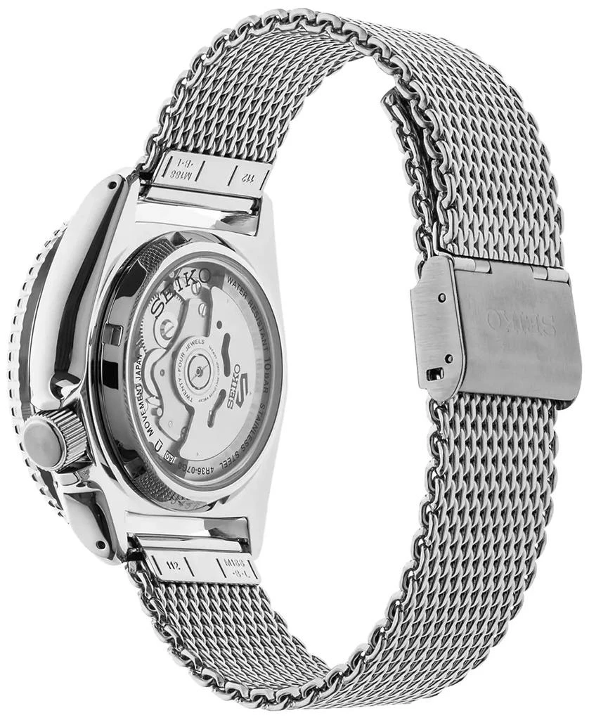 Seiko Men's Automatic 5 Sports Stainless Steel Mesh Bracelet Watch 42.5mm 2