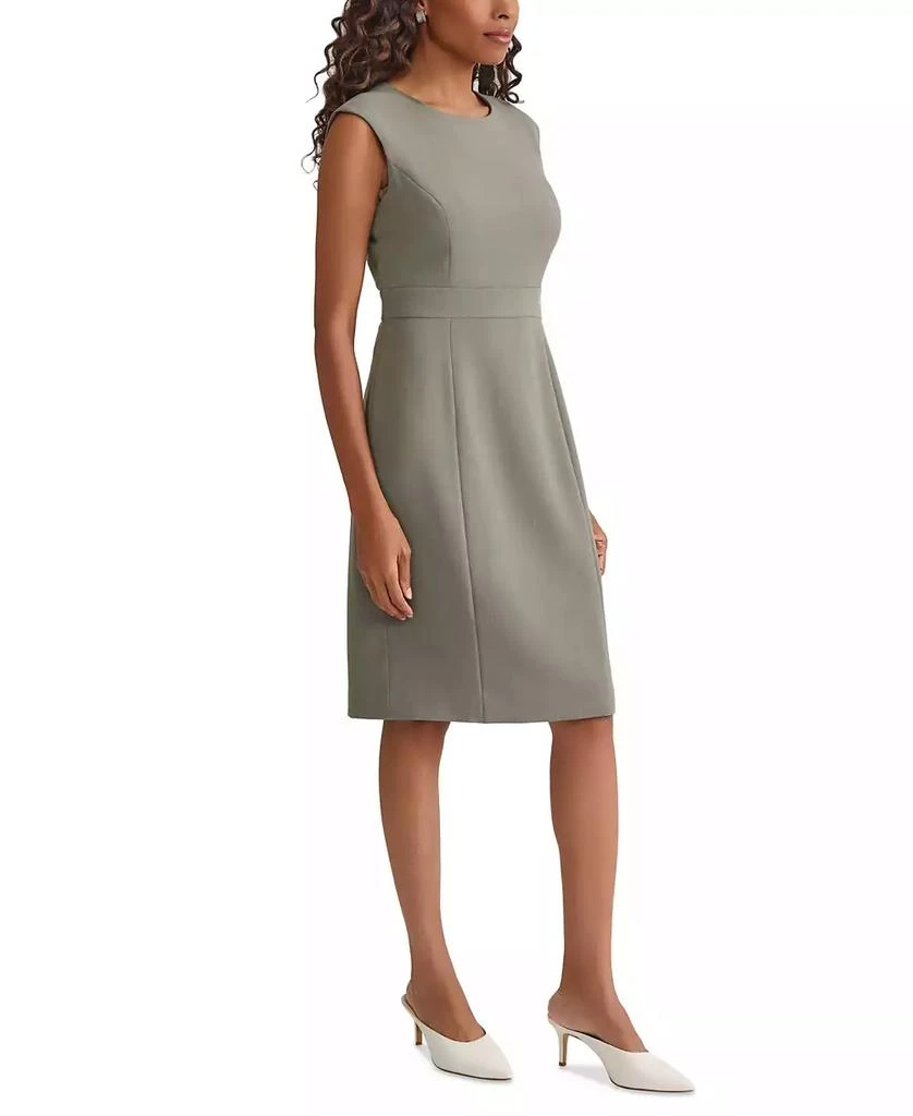 Kasper Women's Crewneck Sleeveless Sheath Dress, Regular & Petite 4