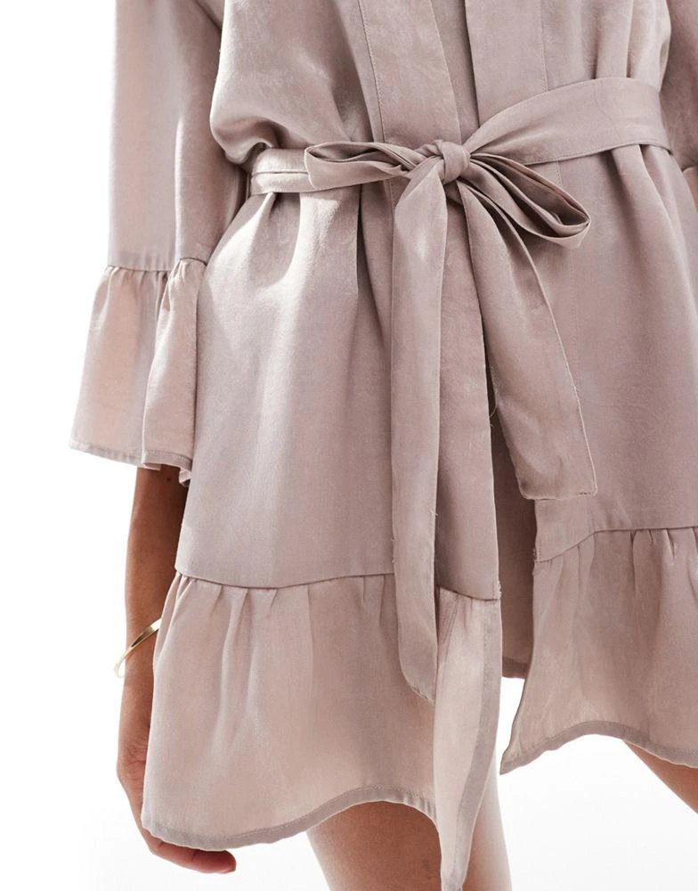 Luna Luna bridesmaid kimono robe in pink 3