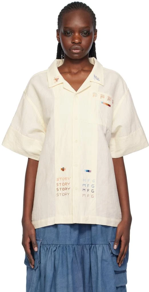 Story mfg. Beige Greetings Shirt 1