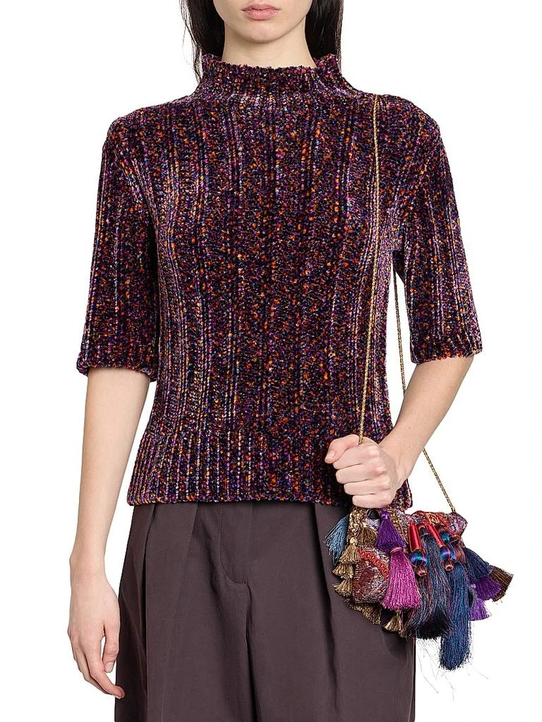 Dries Van Noten Terri Speckled Knit Top 3