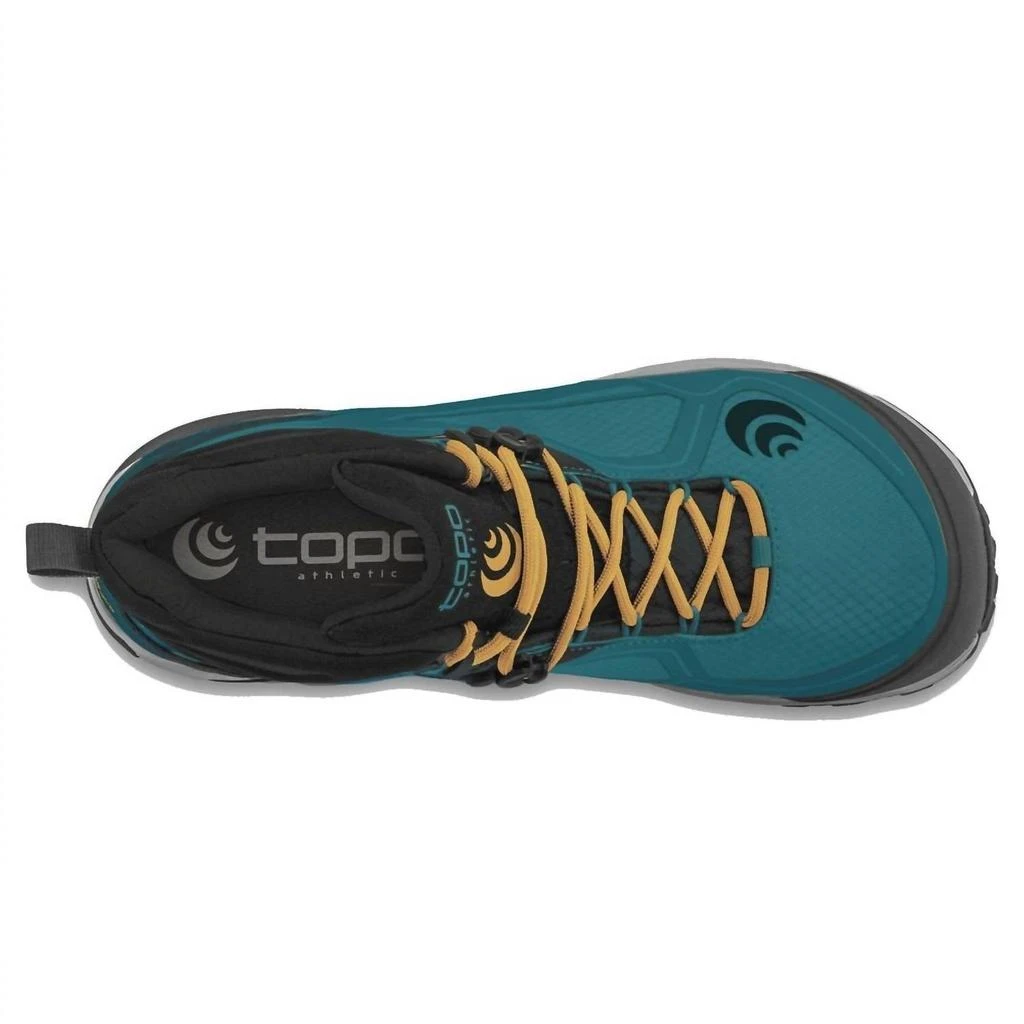 Topo Athletic Women's Trailventure Waterproof Hiking Boots - Wide Width In Teal, Gold 2
