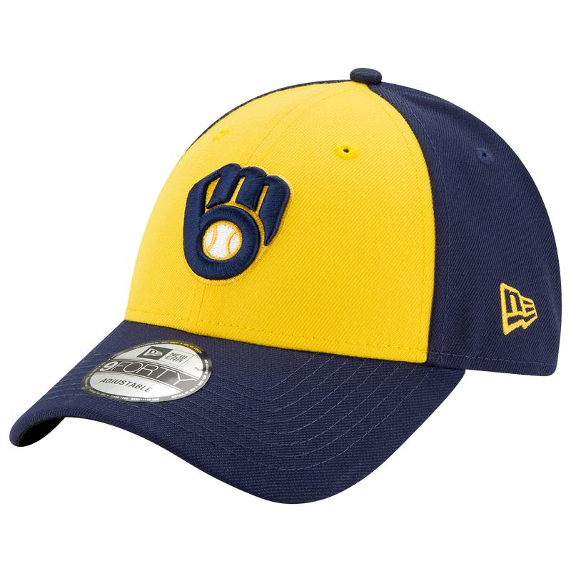 New Era New Era Brewers 9Forty Adjustable Cap Men s Navy Gold Hats BeyondStyle