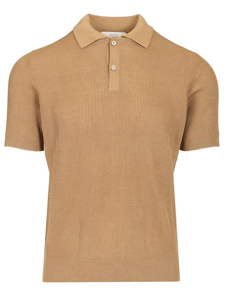 mauro ottaviani Mauro Ottaviani Ribbed Knit Polo 1