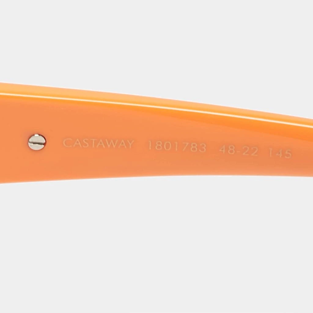 KAREN WALKER Karen Walker Orange Castaway Cat Eye Sunglasses 4