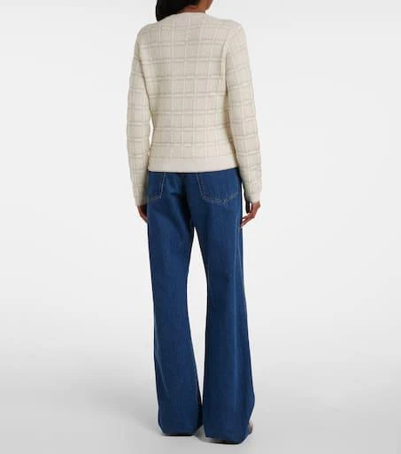 Gucci Checked lamé wool-blend jacquard blazer 3