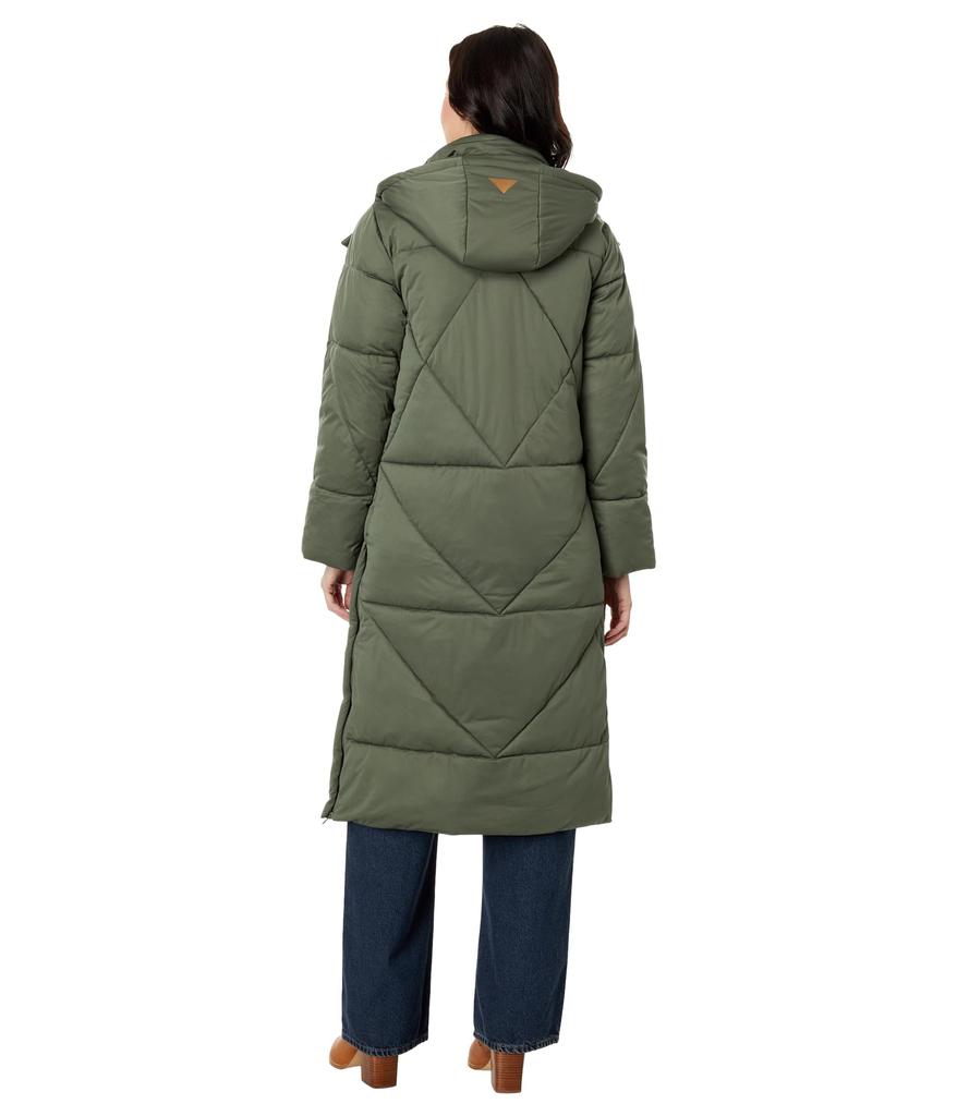 Avec Les Filles Coat Hooded Maxi Puffer