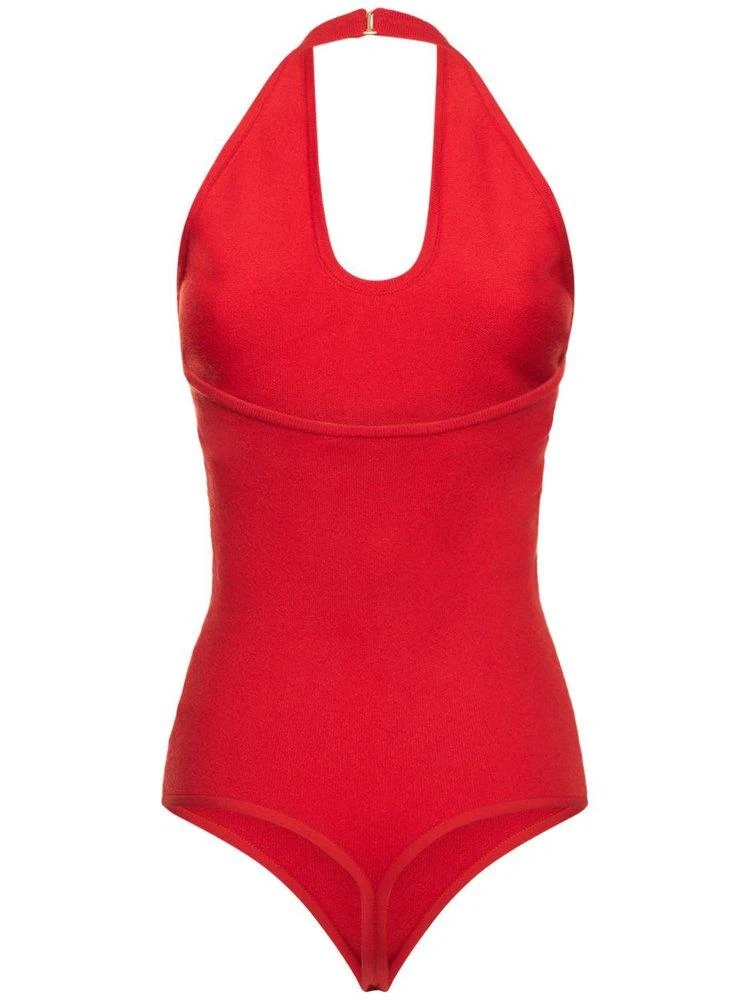 Michael Kors Michael Kors Collection Deep V-Neck Bodysuit