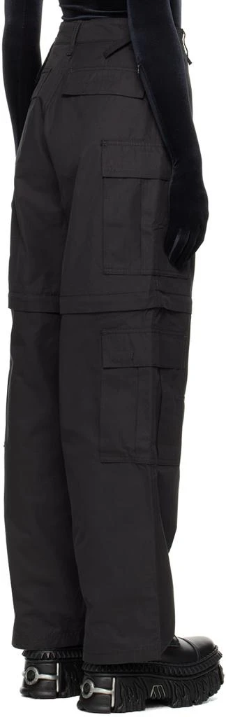 VTMNTS Black Cinch Tab Cargo Pants 3