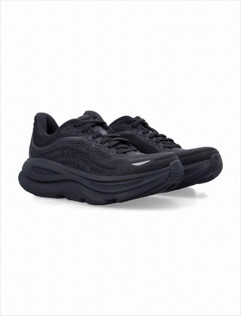 Hoka One One Minimalistic Black Sneakers With Breathable Mesh