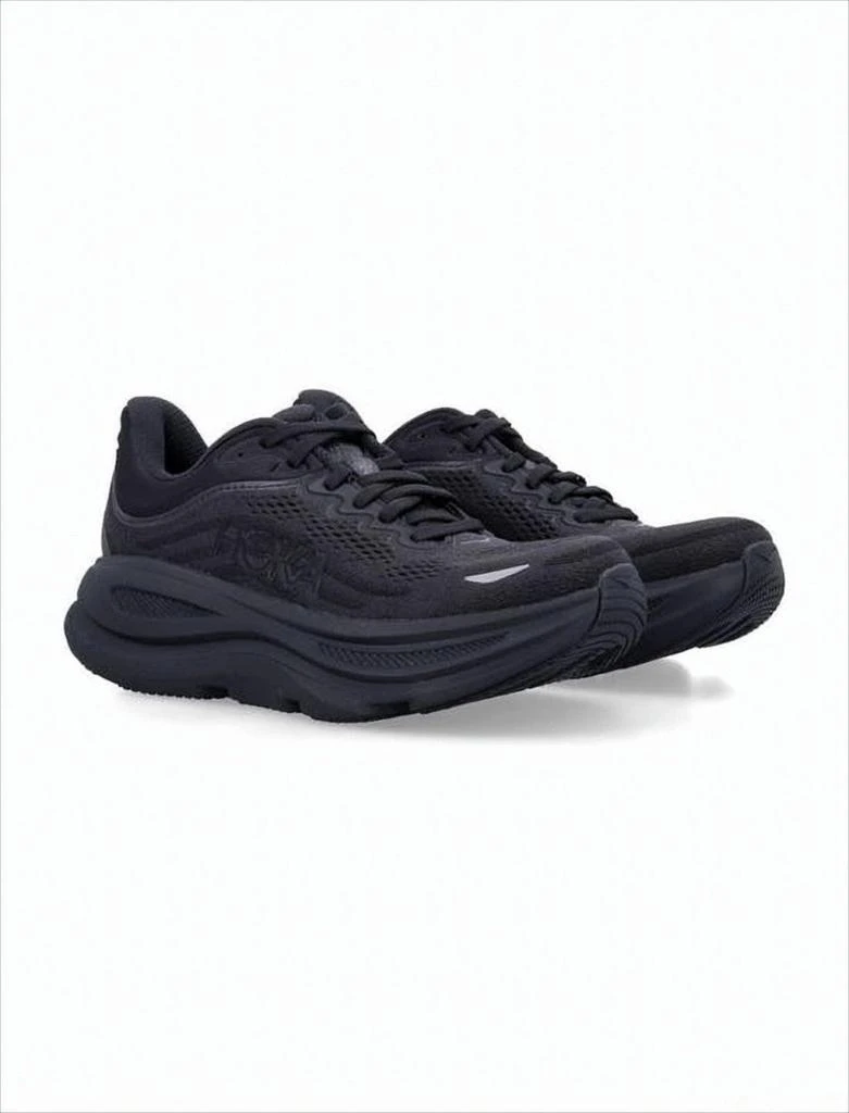 Hoka One One Minimalistic Black Sneakers With Breathable Mesh 2