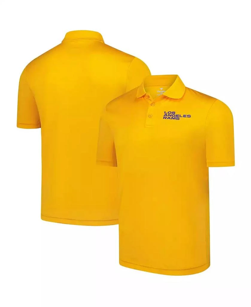 Fanatics Men's Gold Los Angeles Rams Polo Shirt 1