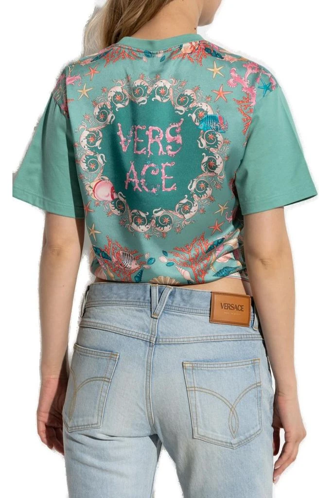 Versace Versace Safety Pin Detailed Crewneck T-Shirt 3