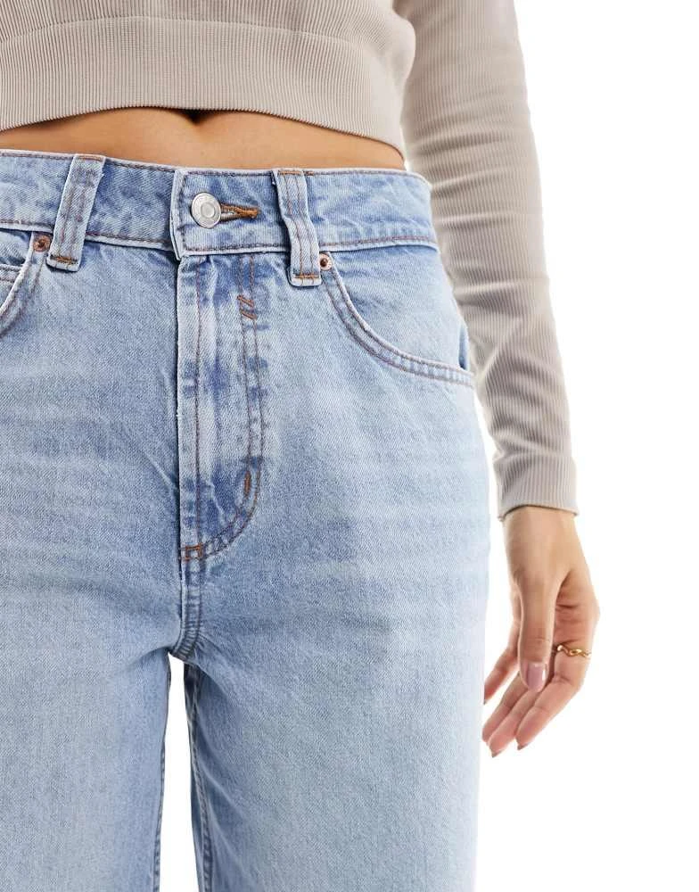 ASOS ASOS DESIGN Petite wide leg dad jeans in blue wash 5