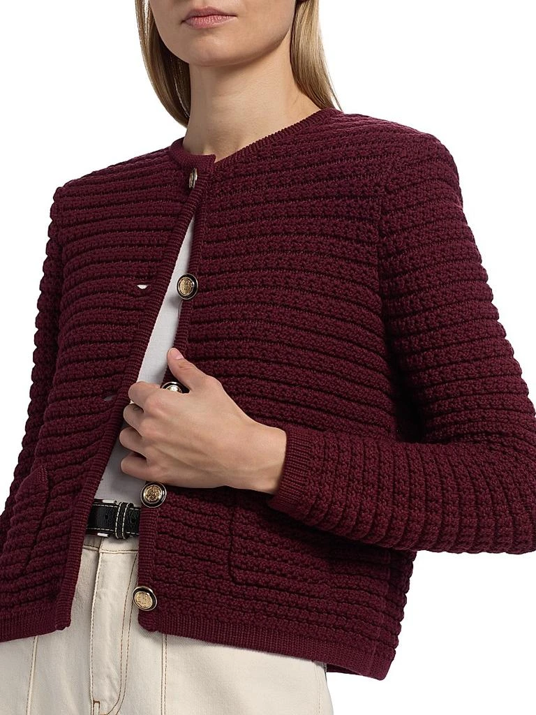 ba&sh Gaspard Cotton-Blend Knit Cardigan 6