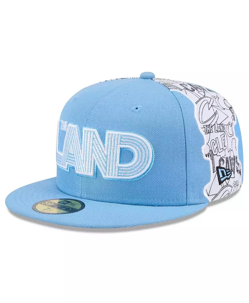 New Era Men's Light Blue Cleveland Cavaliers 2024/25 City Edition 59FIFTY Fitted Hat 1