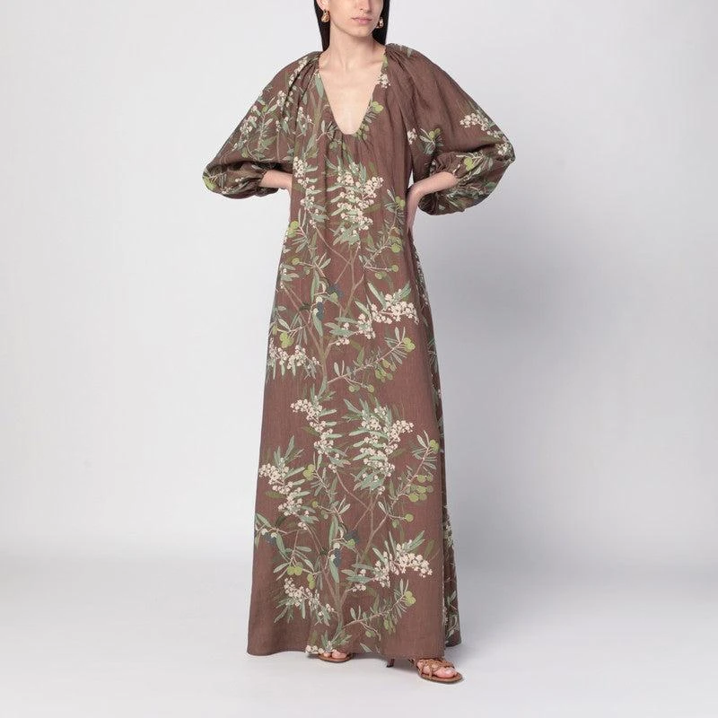 Bernadette Women's Georgio Maxi Dress With Floral Linen Print 1