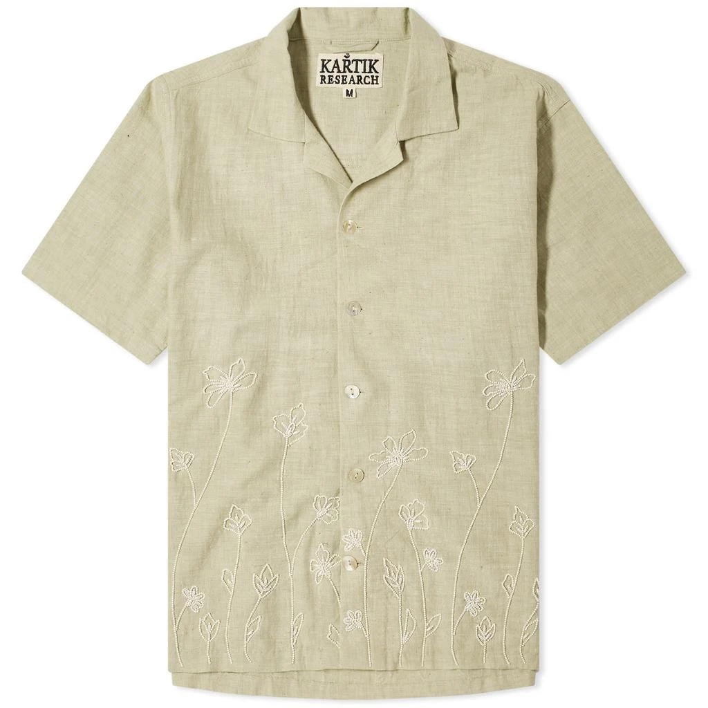Kartik Research Kartik Research Hand Embroidered Flower Shirt 1