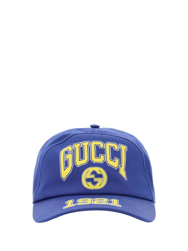 Shop Gucci Logo Patch College Baseball Cap on Sale at  display picture 1