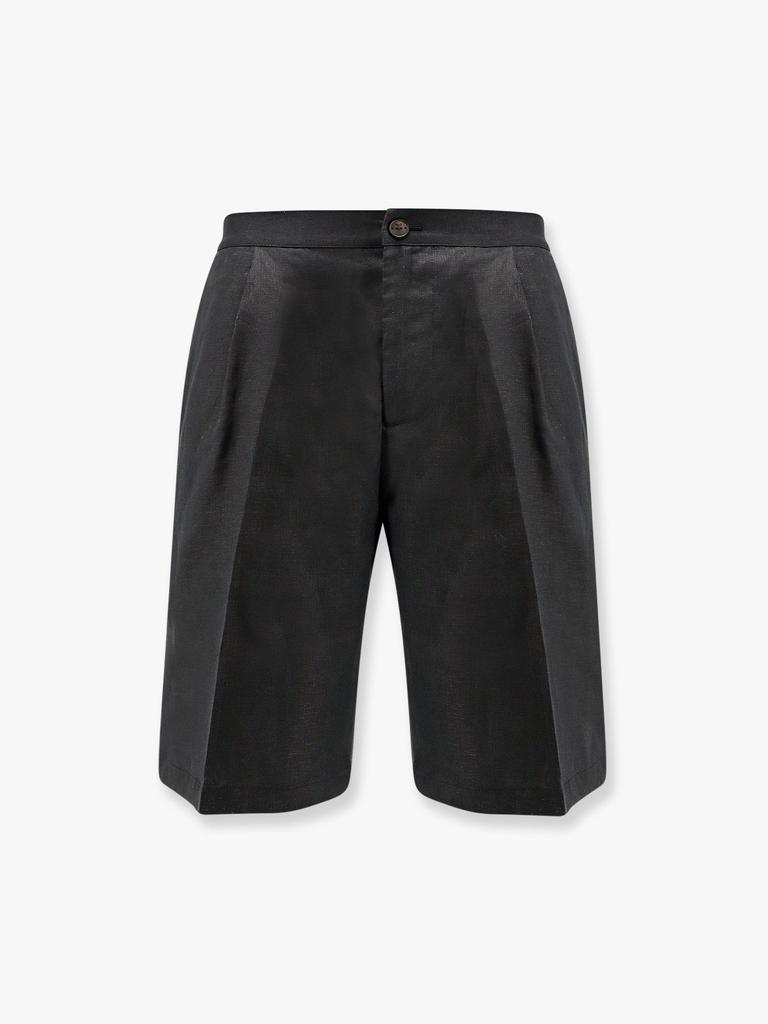 HEVÒ Torrelapillo linen bermuda shorts