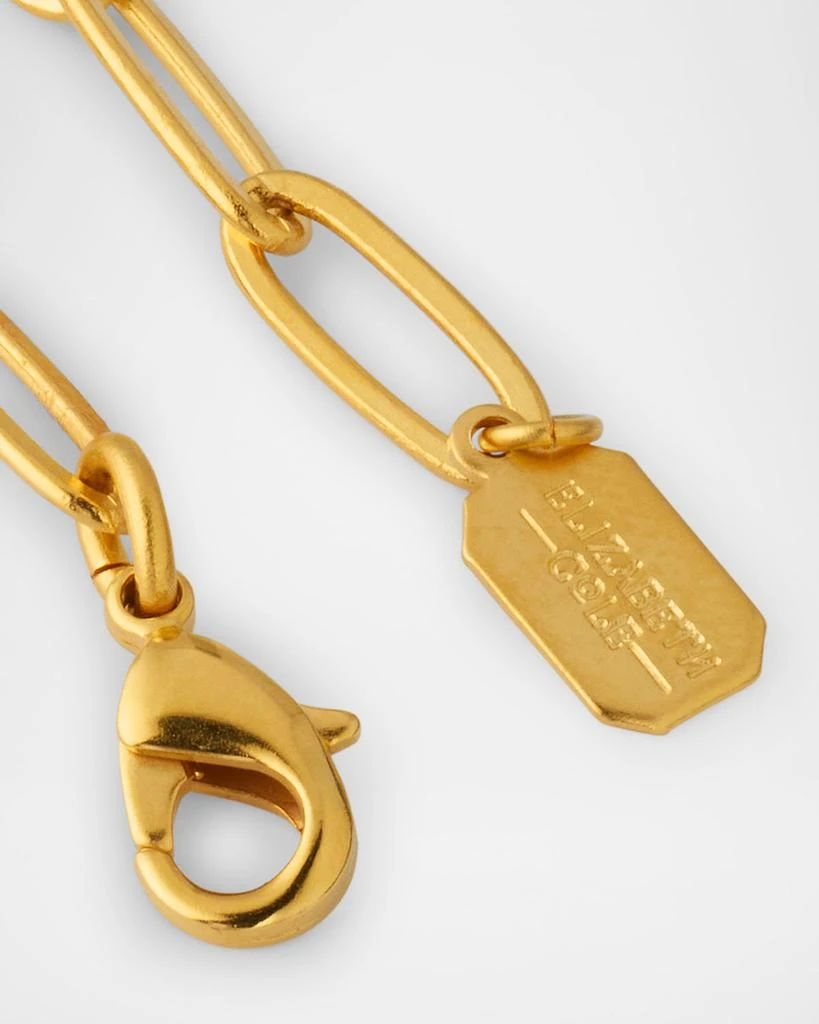 Elizabeth Cole Orabelle Crystal Chain Necklace 4