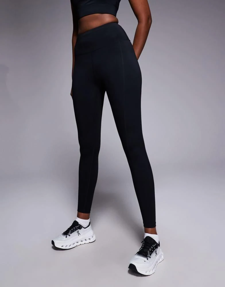 4505 4505 Icon active tie waist run legging with phone pocket in black 5