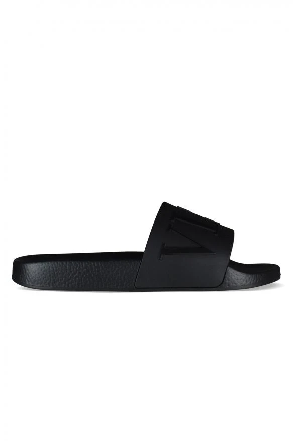 Valentino Luxury men's shoes vltn valentino black flip flops 1