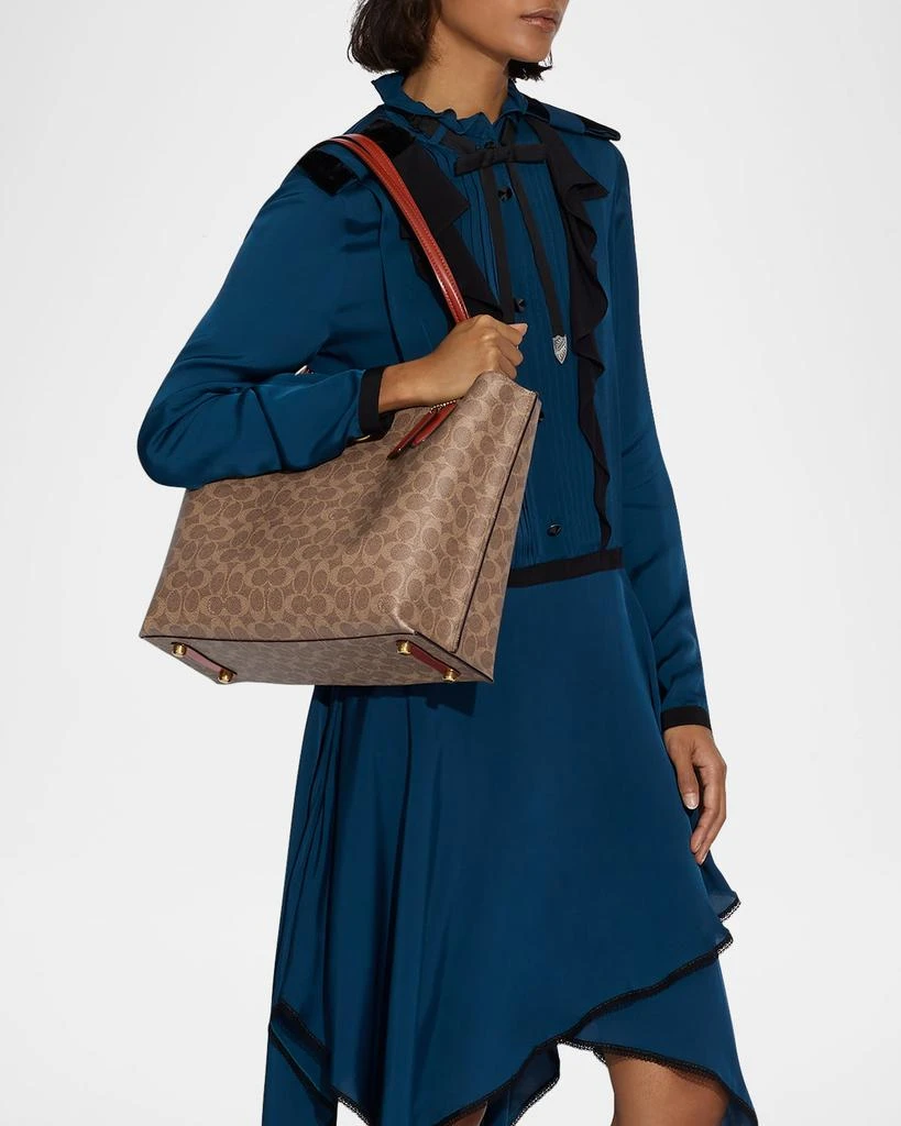 Coach Willow Canvas Tote Bag 2