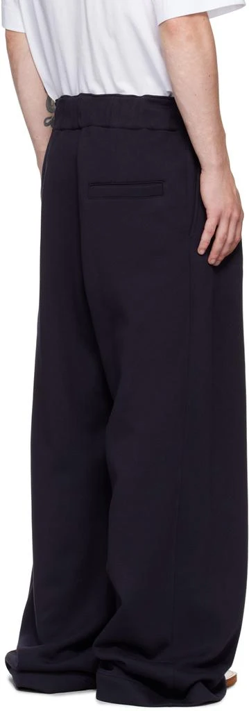 Dries Van Noten Navy Pleated Sweatpants 3