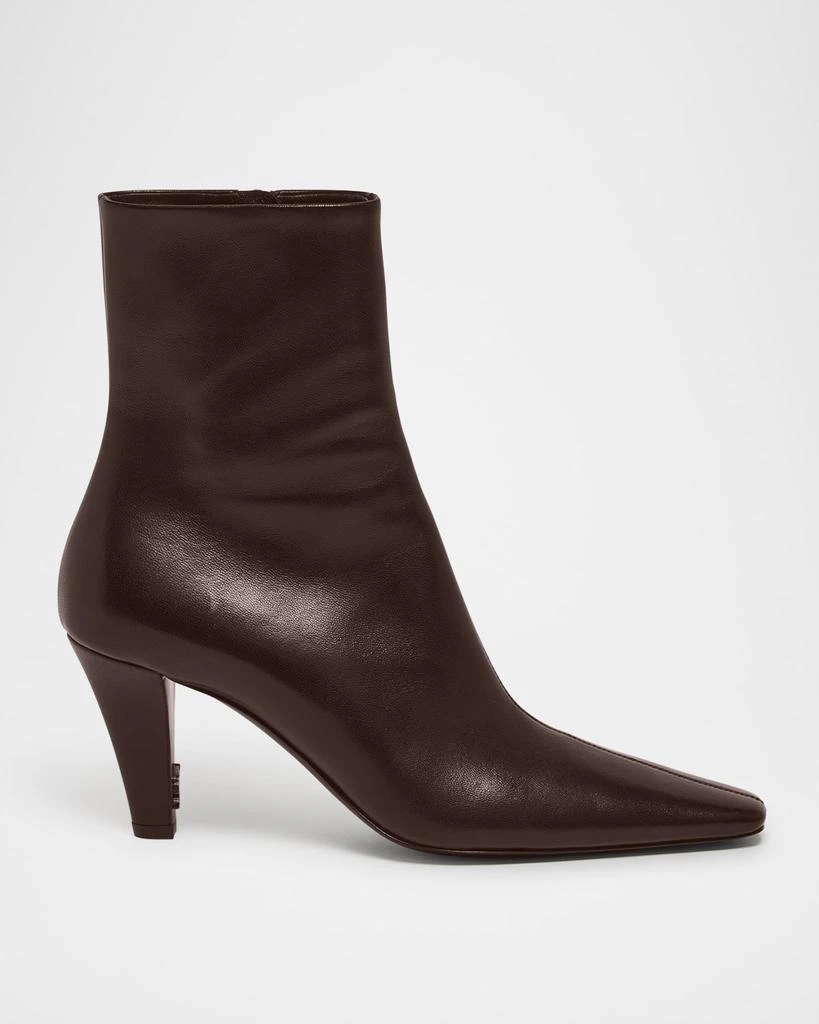 Yves Saint Laurent Jill Calfskin Ankle Booties 1