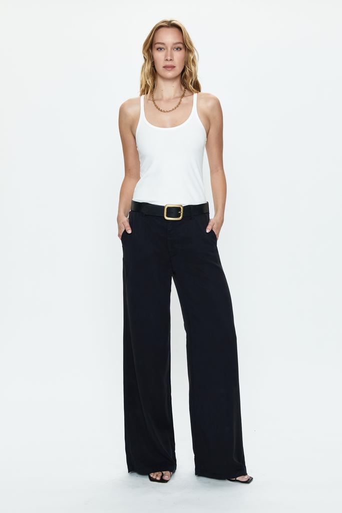 Pistola Denim Jadyn Low Slung Palazzo - Fade to Black