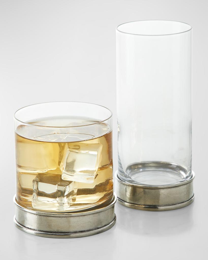Neiman Marcus Pewter and Glass Highball