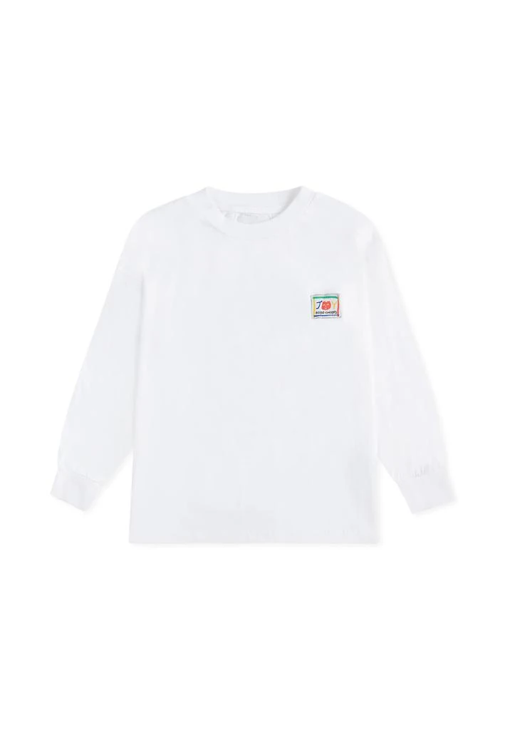 BOBO CHOSES White T-shirt For Kids With Writing 2