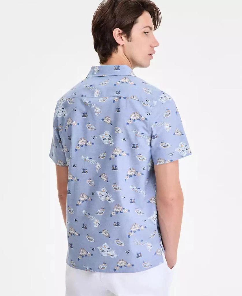 Nautica Men's Classic-Fit Printed Button-Down Camp Shirt 4