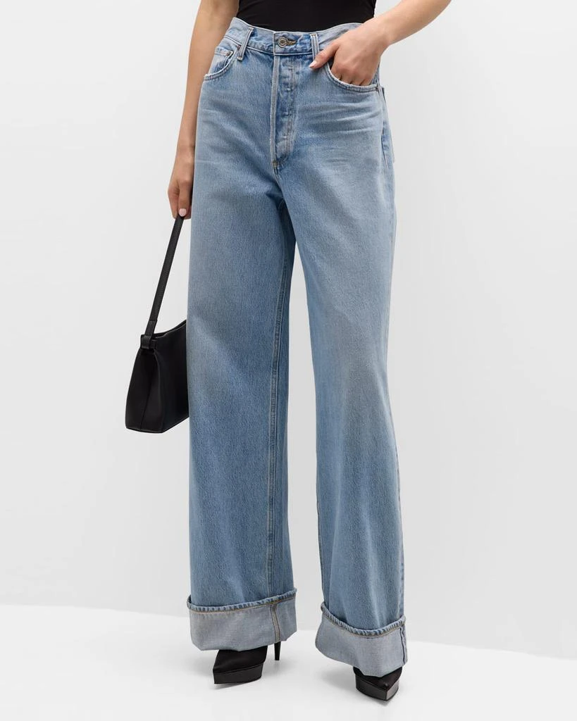 AGOLDE Dame High Rise Wide-Leg Jeans 2
