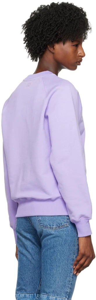 AMI Paris SSENSE Exclusive Purple Ami de Cœur Sweatshirt 3