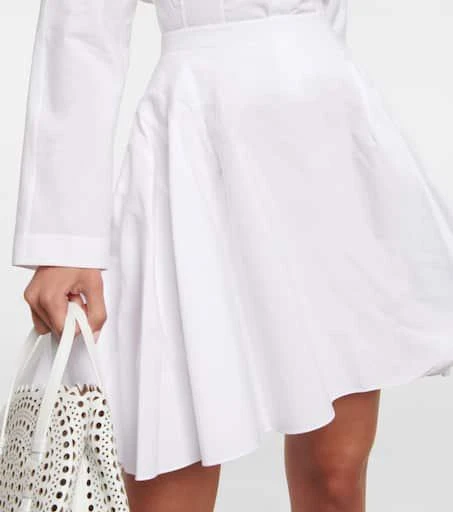 Alaïa Ruffled cotton poplin miniskirt 4