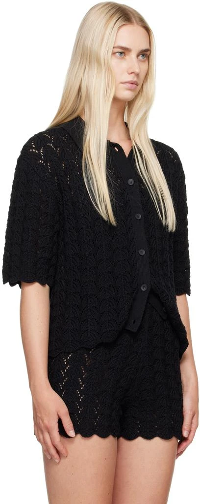 Loulou Studio Black Adria Cardigan 2