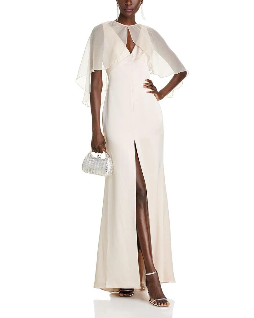 Amsale Cape Dress 3