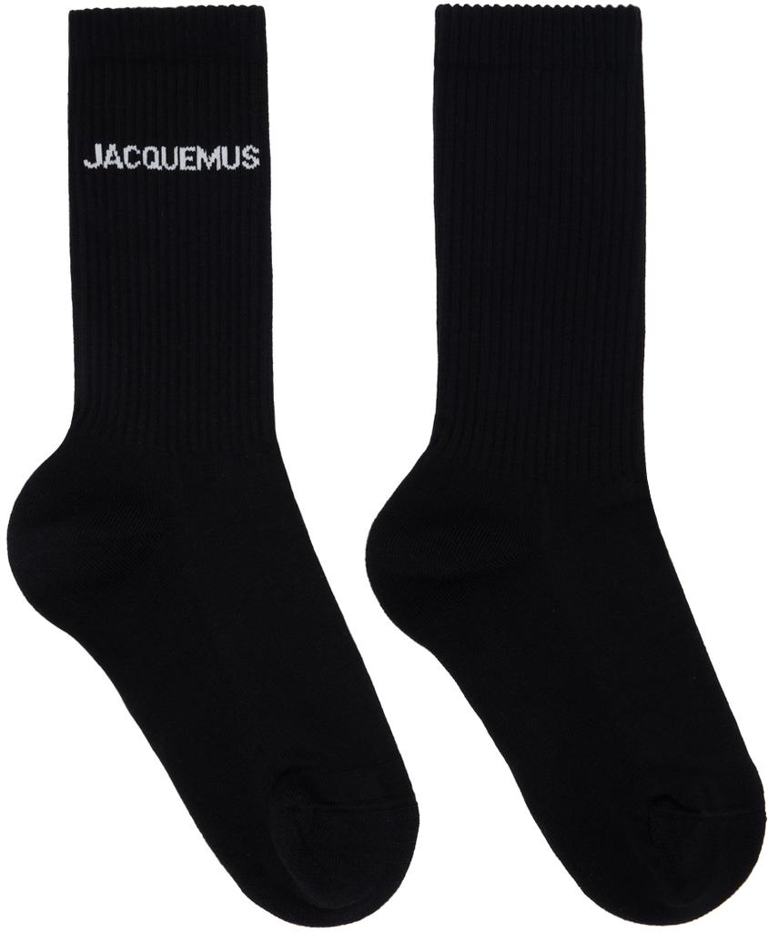 JACQUEMUS Black Les Classiques 'Les chaussettes Jacquemus' Socks