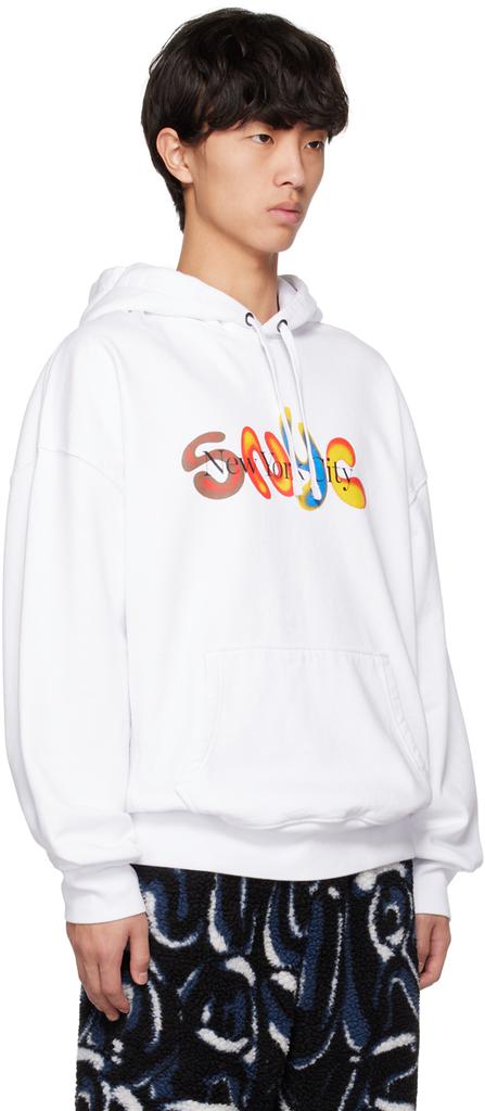 Saturdays NYC White Warren SNYC Airbrush Hoodie
