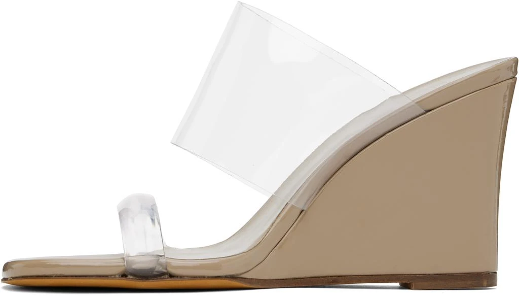 Maryam Nassir Zadeh Beige Olympia Wedge Heeled Sandals 3