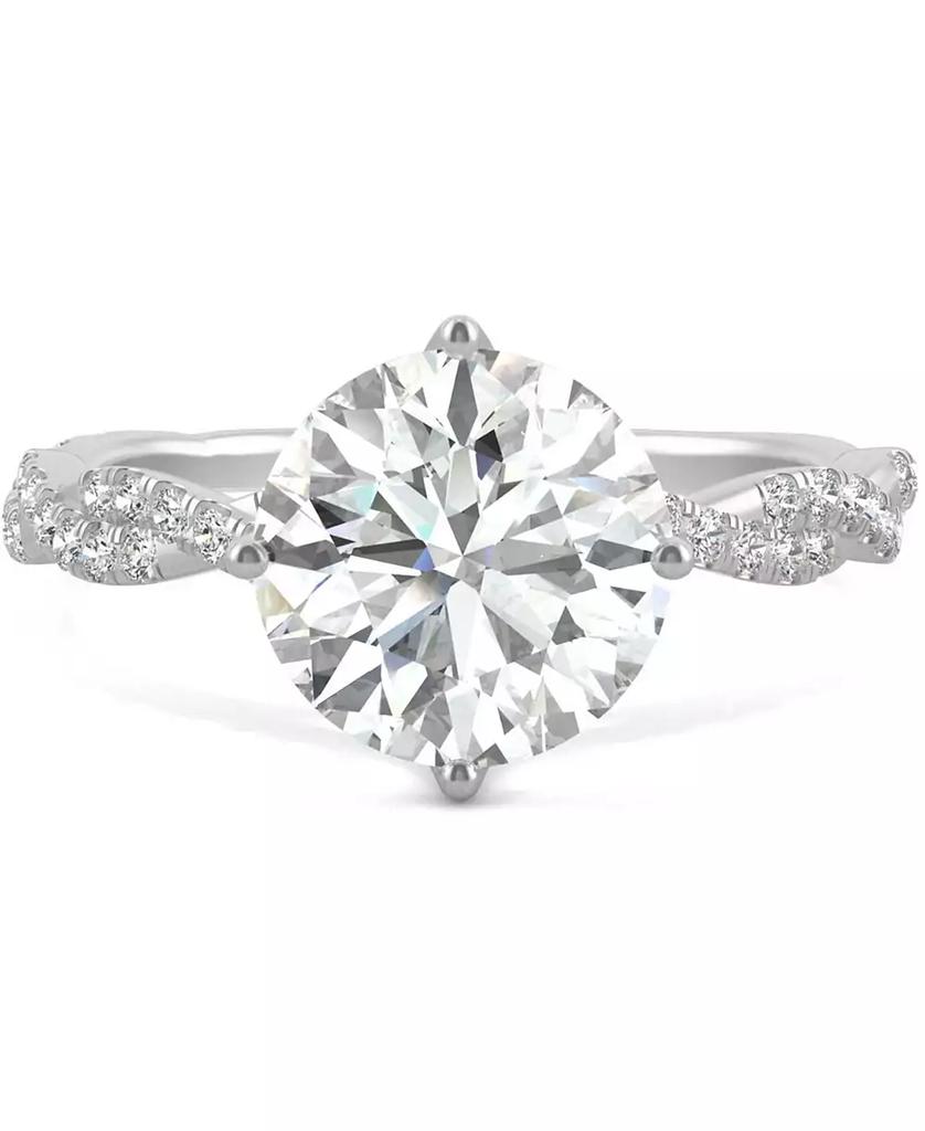Charles & Colvard Moissanite Twist Engagement Ring (2-1/3 ct. t.w. DEW) in 14k White Gold