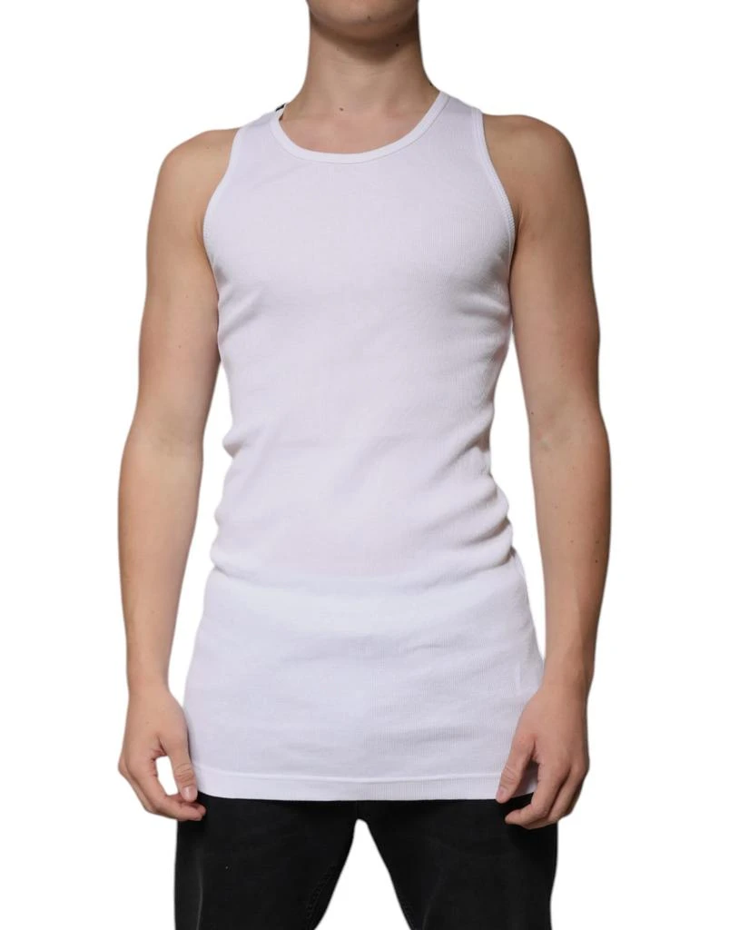 Dolce
Gabbana Cotton Sleeveless Round Neck Tank Men
s T-shirt