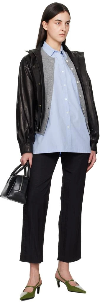 Nothing Written Blue Oversized NW Logo Shirt 4