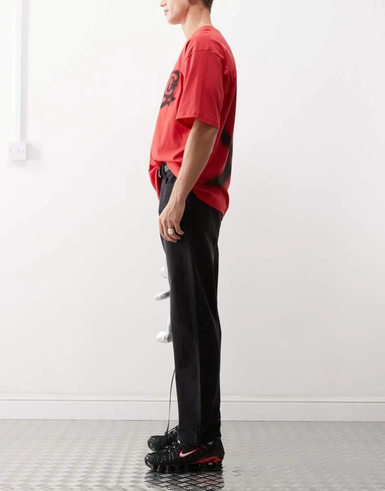 COLLUSION COLLUSION X005 straight leg jeans in washed black - BLACK 3