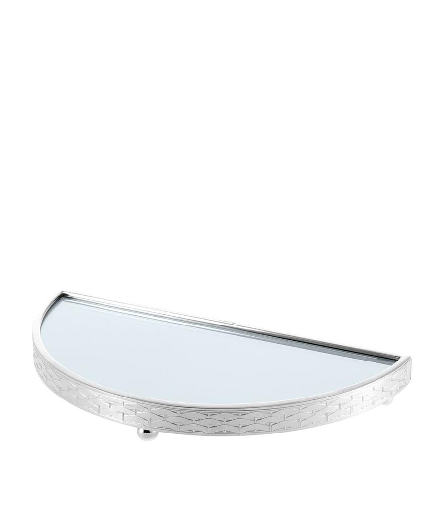 Christofle Silver-Plated Sève d'Argent Semi-Circle Tray (32cm)