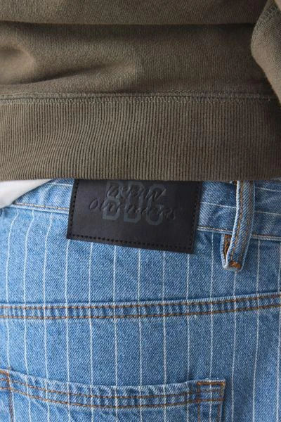 BDG BDG Pinstripe Pleated Straight Fit Denim Jean 4